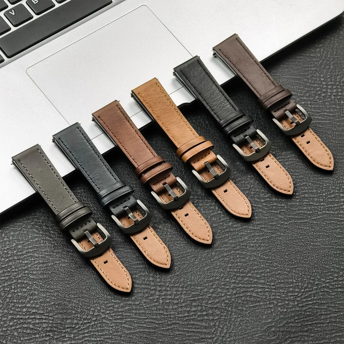 Correa de Piel Vintage 20mm/22mm para Samsung Galaxy Watch y Xiaomi Redmi Watch