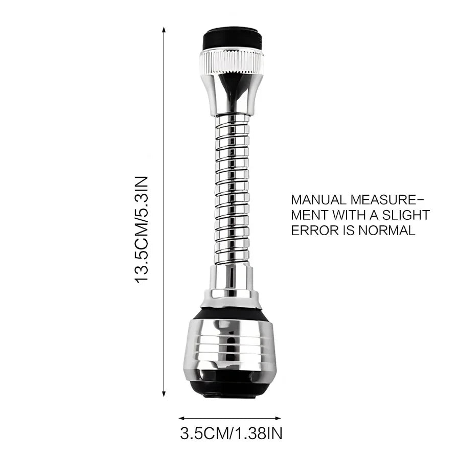 Extensor de Grifo Giratorio de Acero Inoxidable