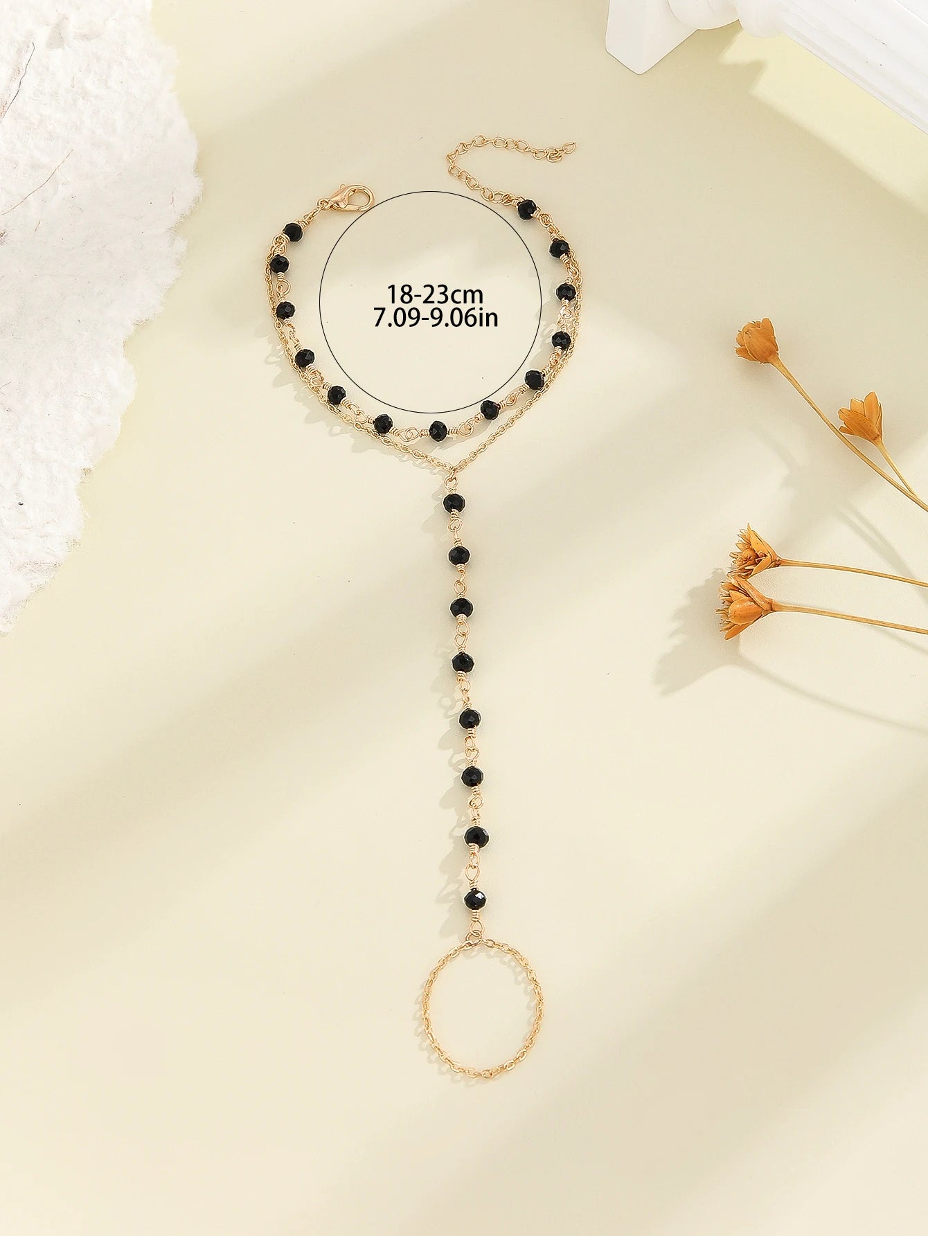 Pulsera Bohemia de Cristal Azul Vintage para Mujer