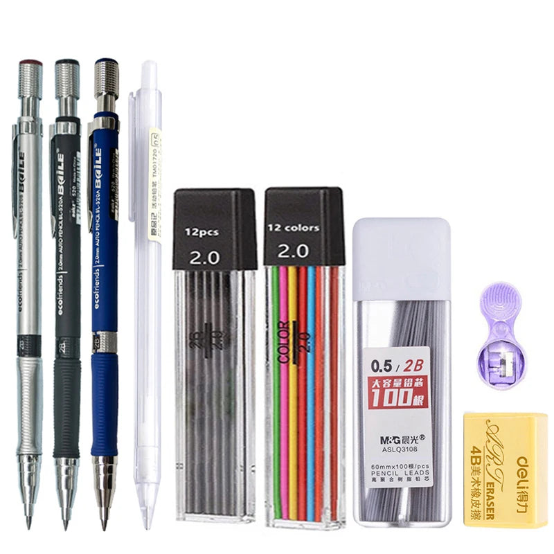 Lápiz Mecánico 2.0 mm con Recarga 2B