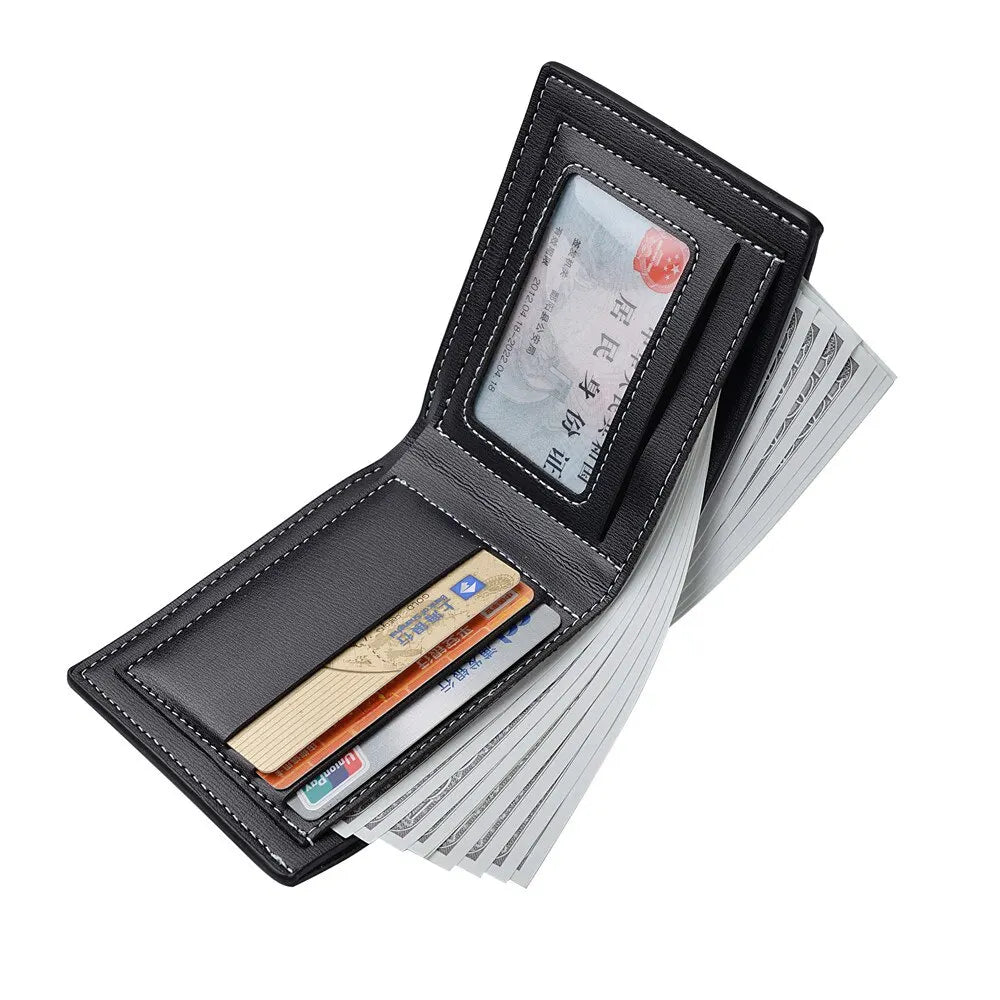Cartera de cuero para hombre elegante