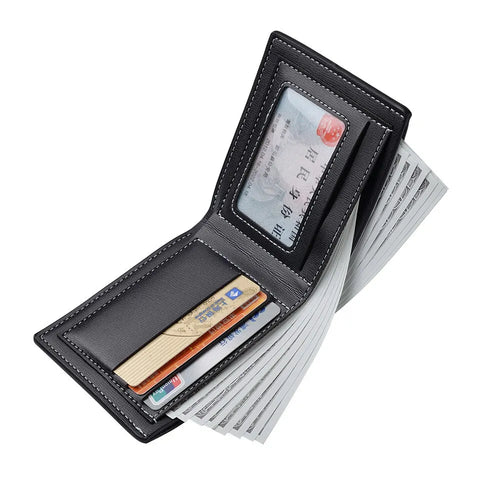 Cartera de cuero para hombre elegante