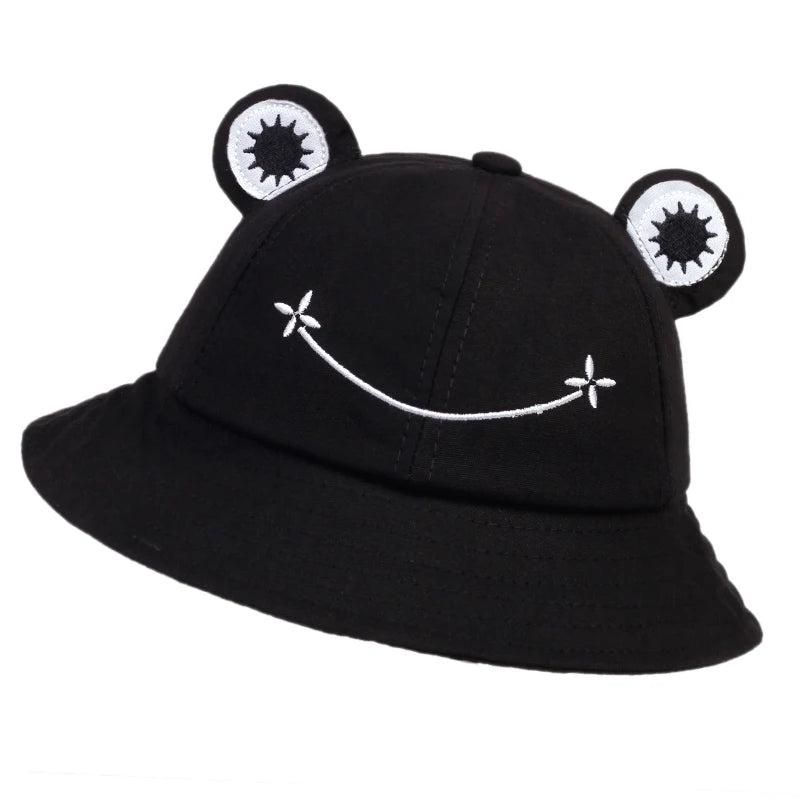 Sombrero de cubo de rana para mujer
