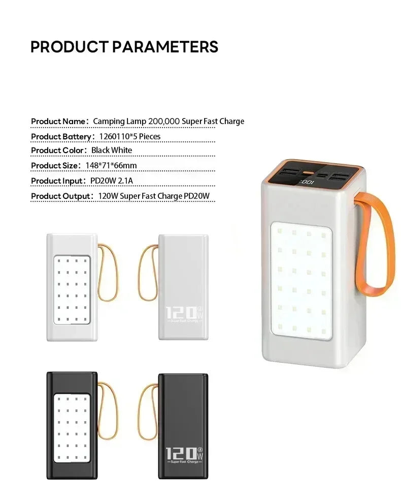 Power bank carga rápida para Phone y Samsung