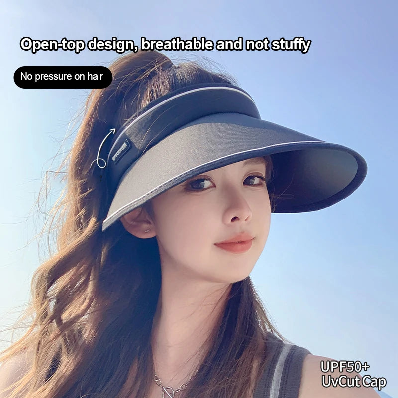 Gorra de sol para mujer con protección UV