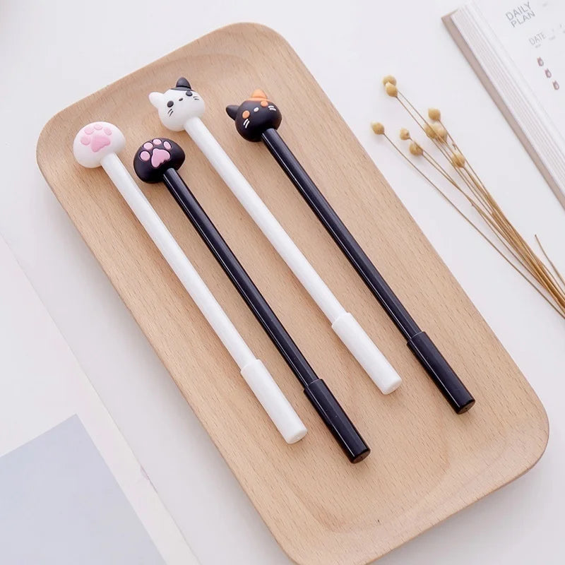 Set 10 Plumas de Gel de Gato Kawaii