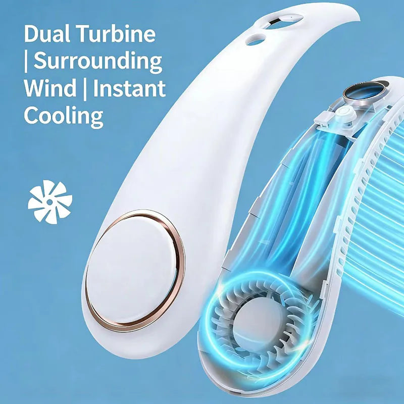 Mini Ventilador de Cuello Portátil sin Aspas
