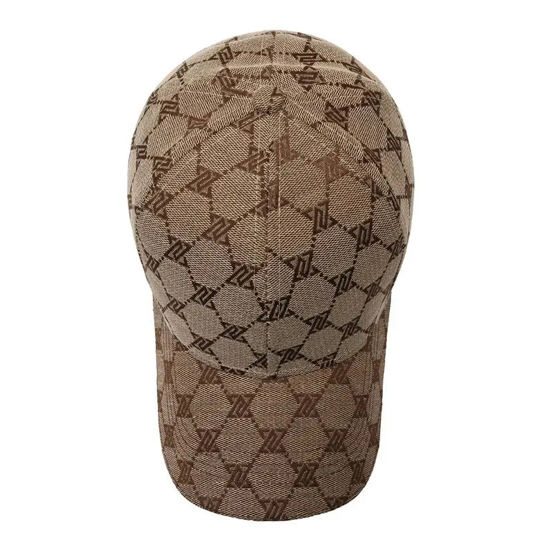 Gorra de béisbol cosida de tres líneas con protector solar