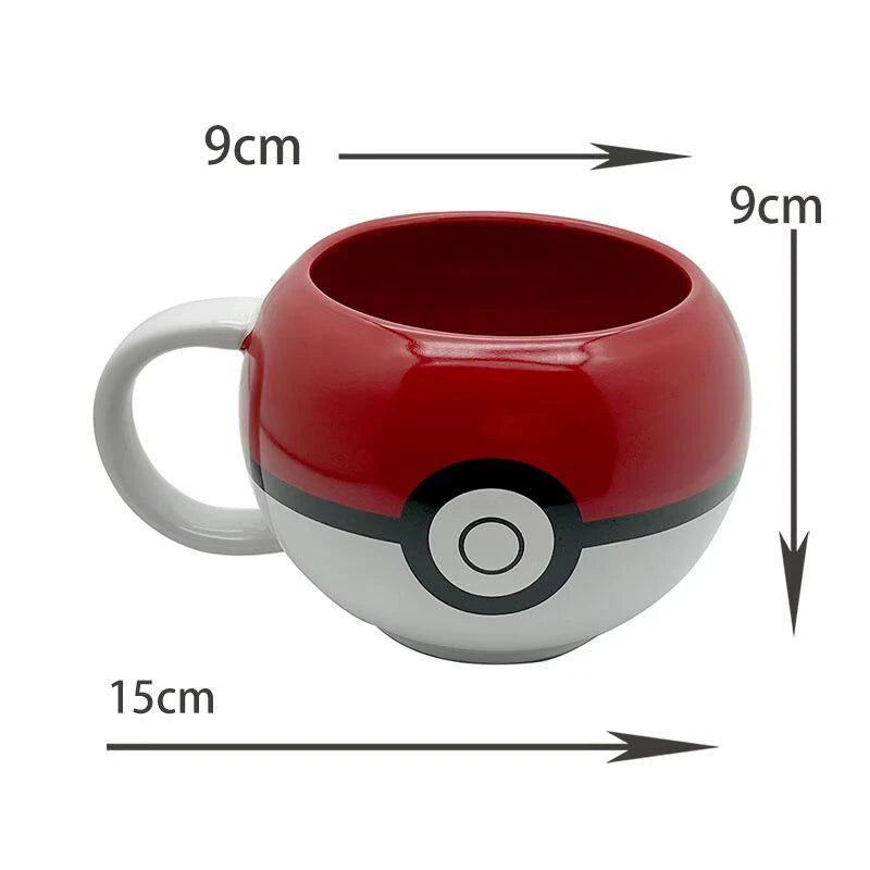 Taza Pokémon Pokeball de Cerámica Diseño Anime para Café y Regalo
