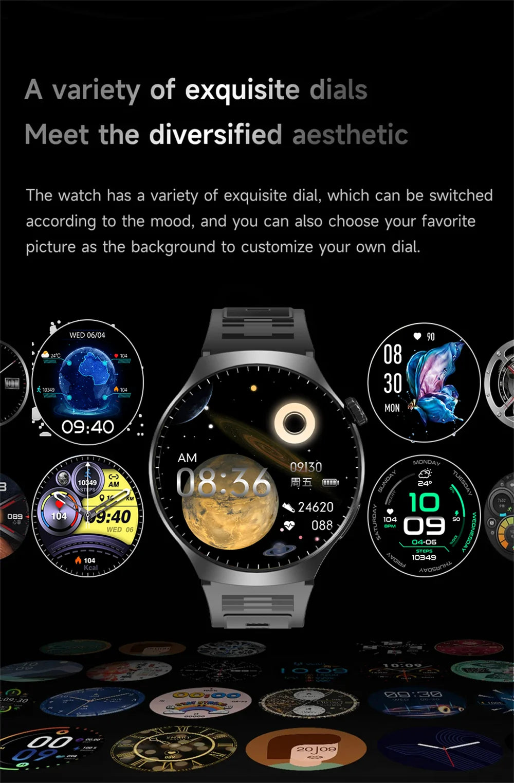 Smartwatch G.L Wear 2025 con Pantalla HD y Monitoreo de Salud