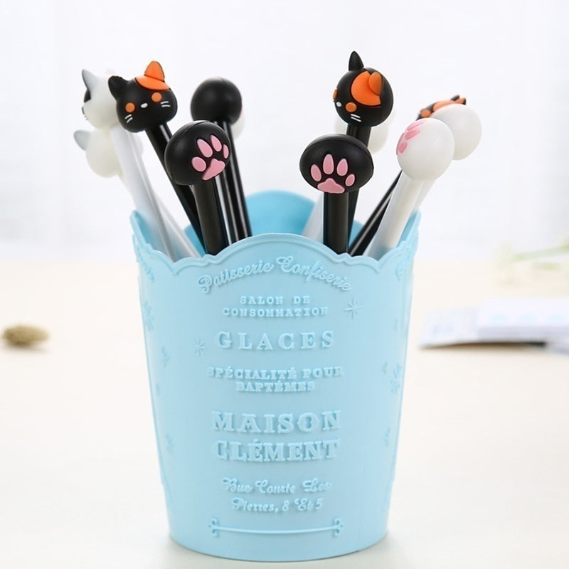 Set 10 Plumas de Gel de Gato Kawaii
