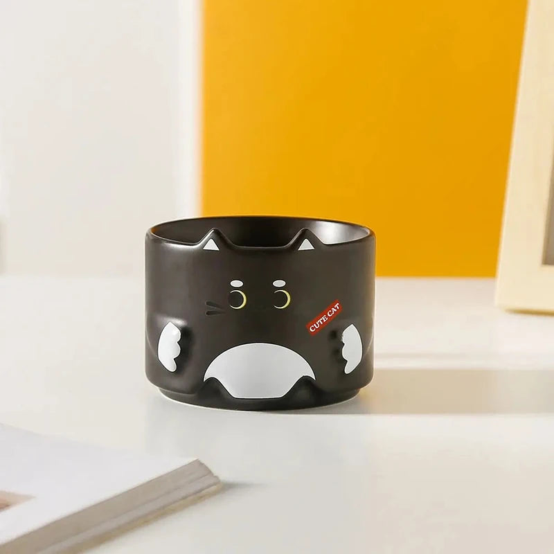 Taza de gato de ceramica