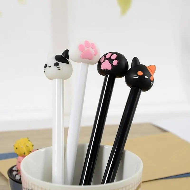 Set 10 Plumas de Gel de Gato Kawaii