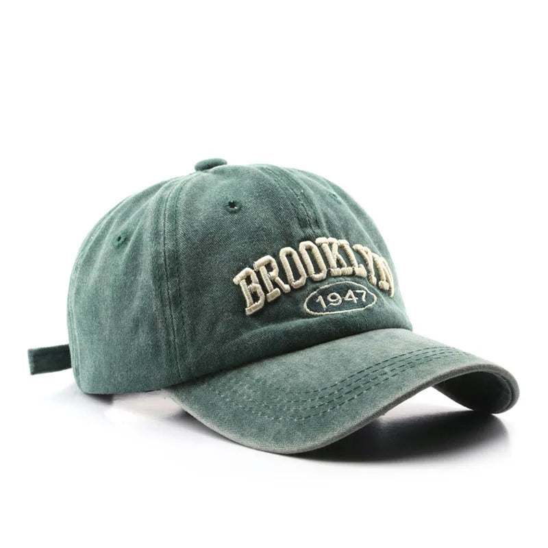 Gorras de béisbol Retro brooklyn Bordado de letras