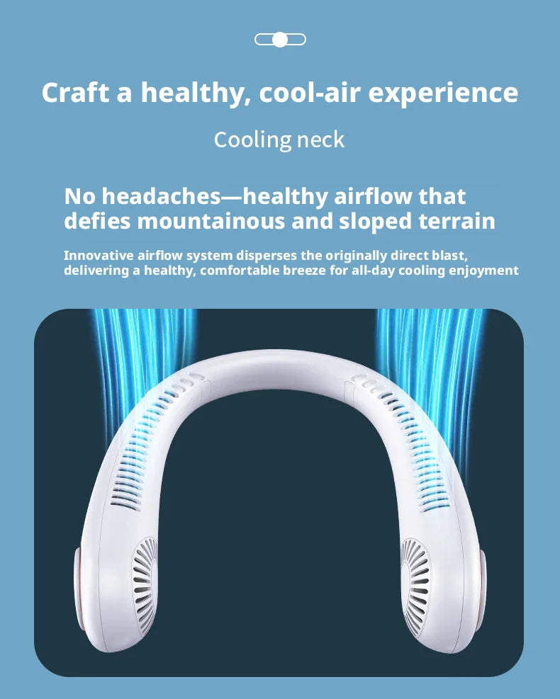 Mini Ventilador de Cuello Portátil sin Aspas