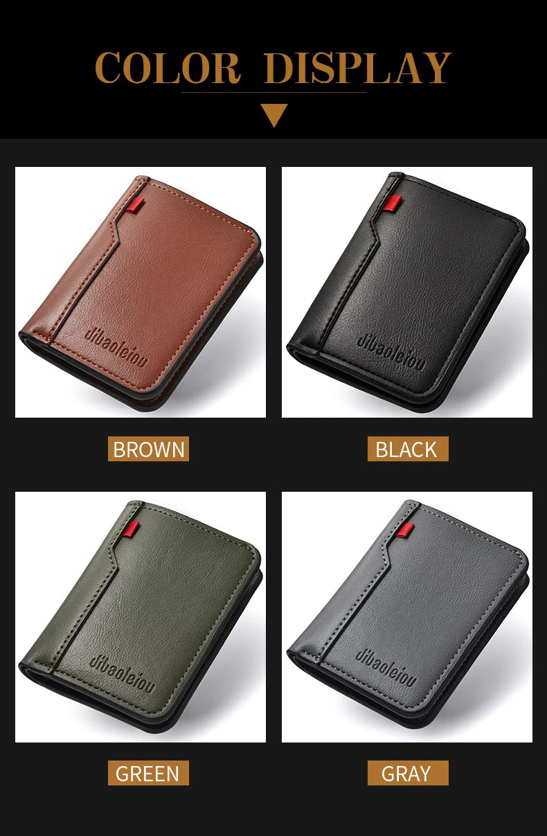 Mini billetera ultra fina de cuero, suave para tarjetas de crédito