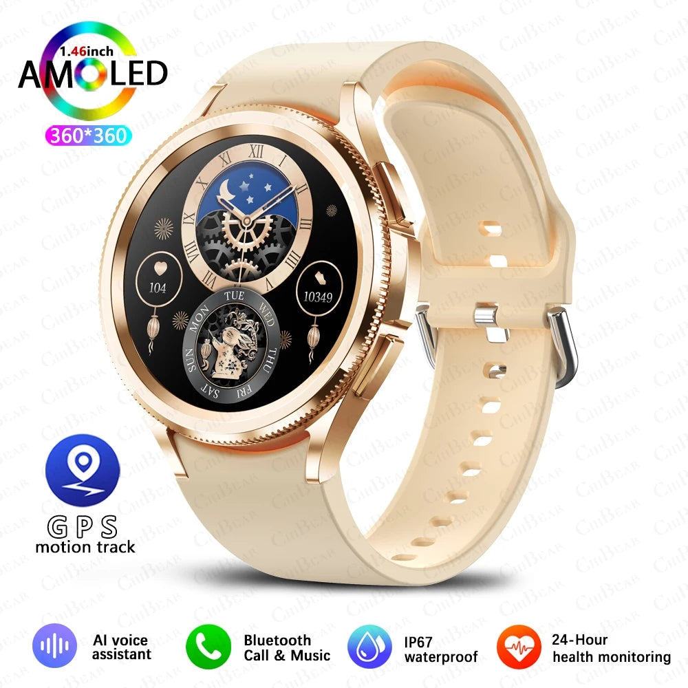 Smartwatch Deportivo 2025 para Hombre con Pantalla AMOLED e IP68