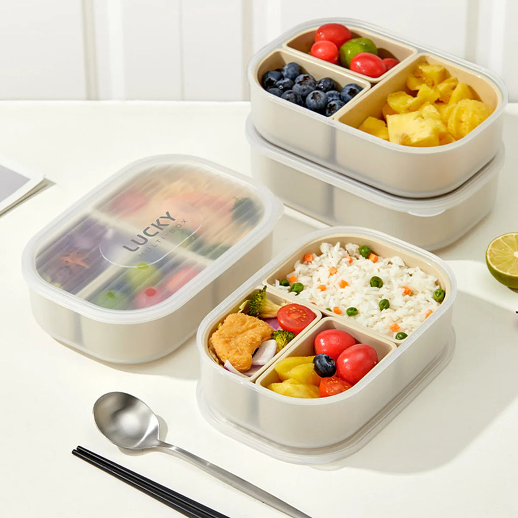 Fiambrera Bento 3 Compartimentos para Microondas