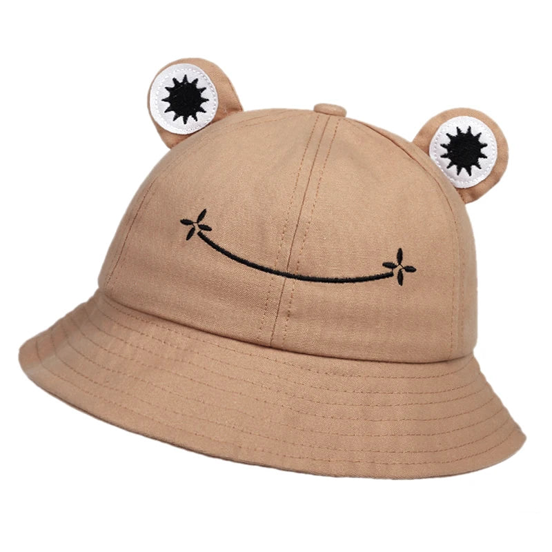 Sombrero de cubo de rana para mujer