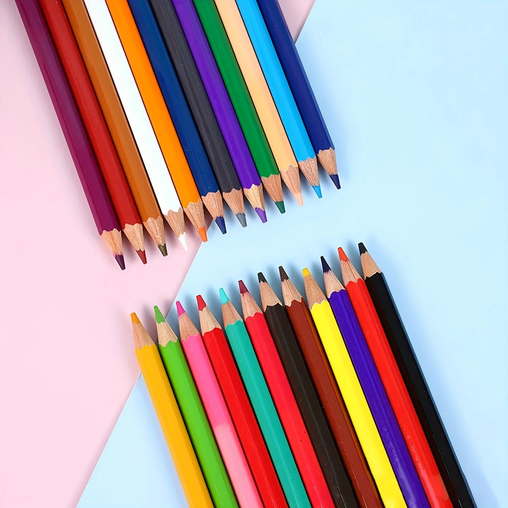 Juego de lápices de colores, pasteles al óleo de núcleo suave para libros para colorear