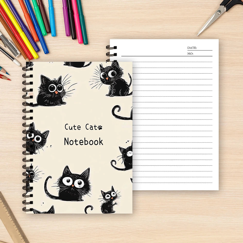 Mini Cuaderno A7 Kawaii de Gato