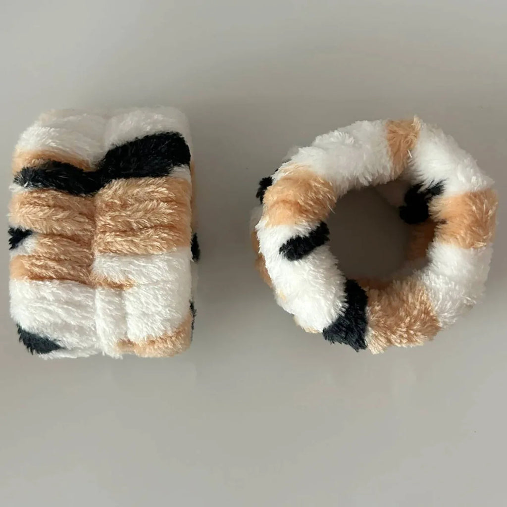 Set Spa 3 Piezas Diadema + Muñequeras Gato Leopardo