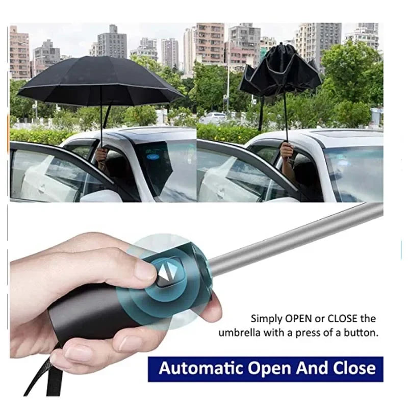 Paraguas plegable inverso completamente automático