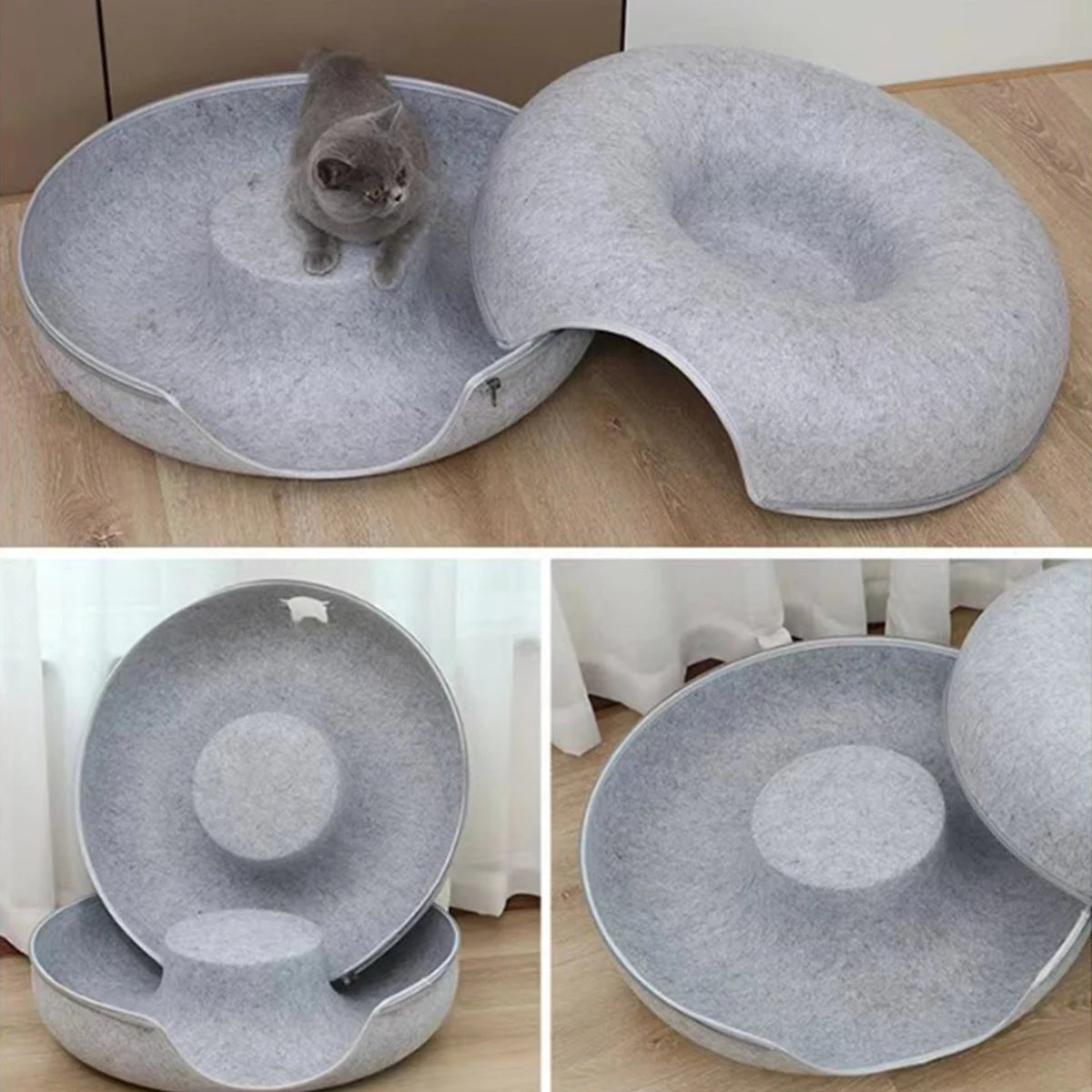 Túnel B Donut para gatos, túnel interactivo