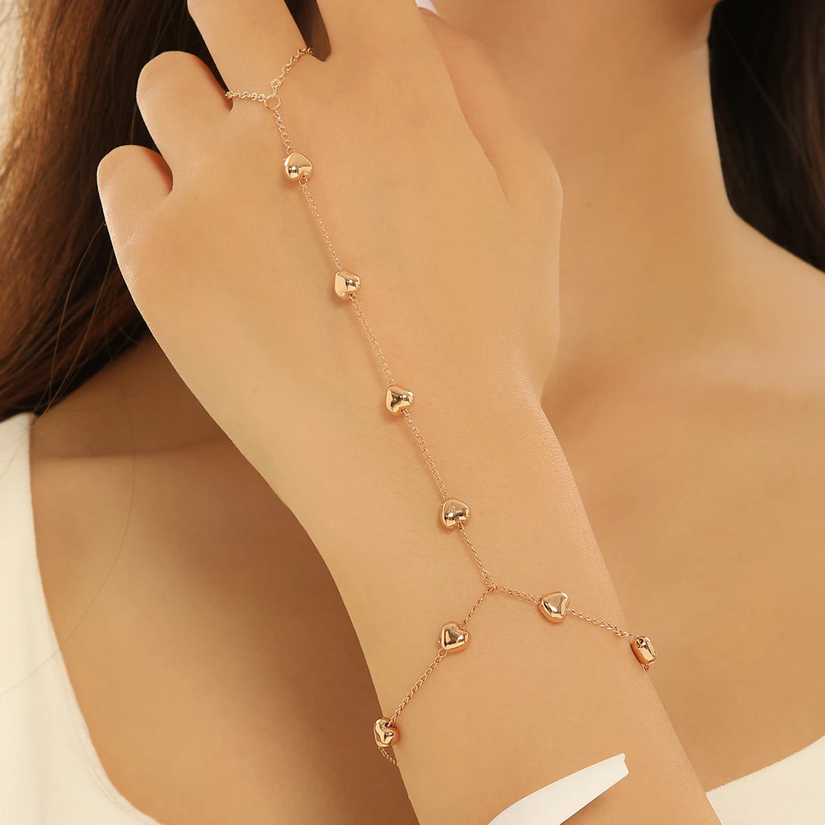 Pulsera Bohemia de Cristal Azul Vintage para Mujer