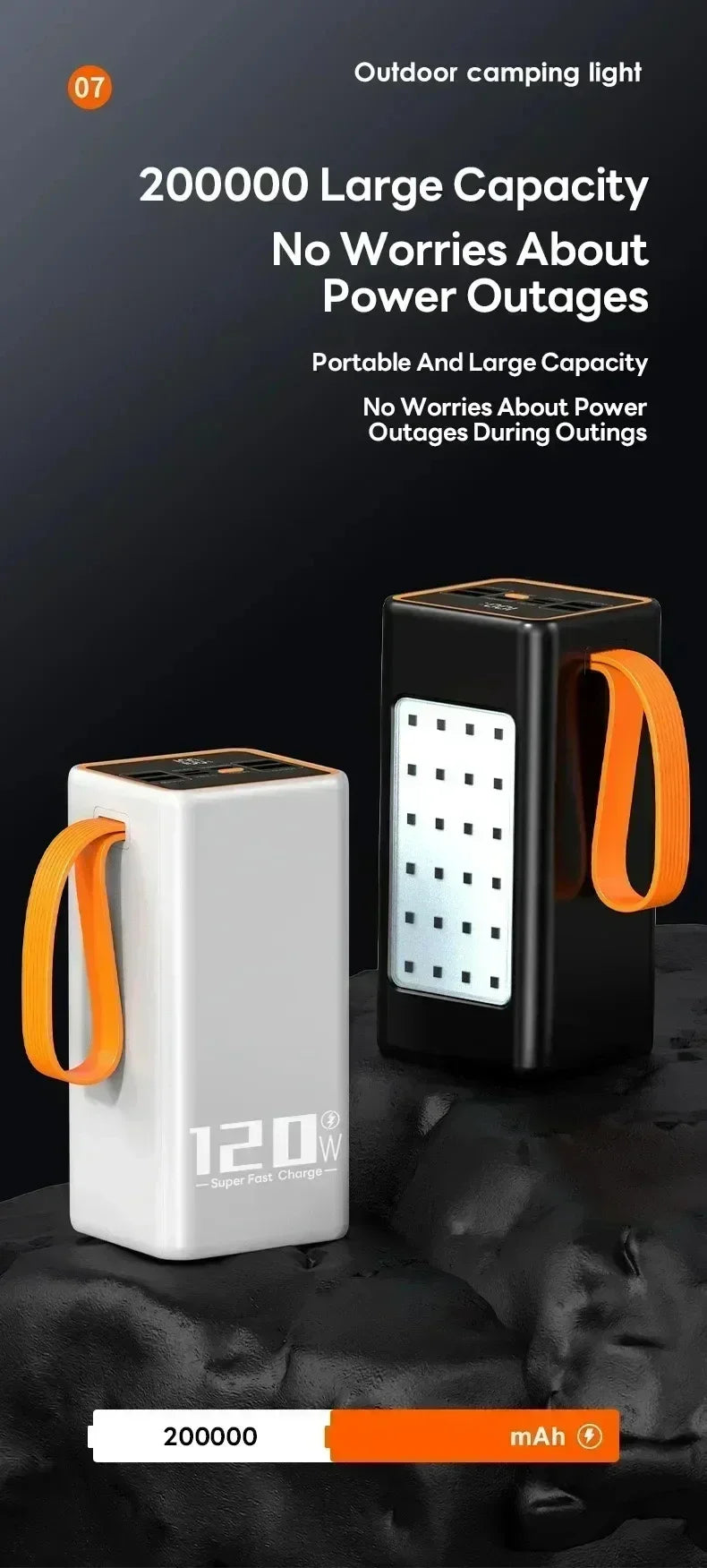 Power bank carga rápida para Phone y Samsung