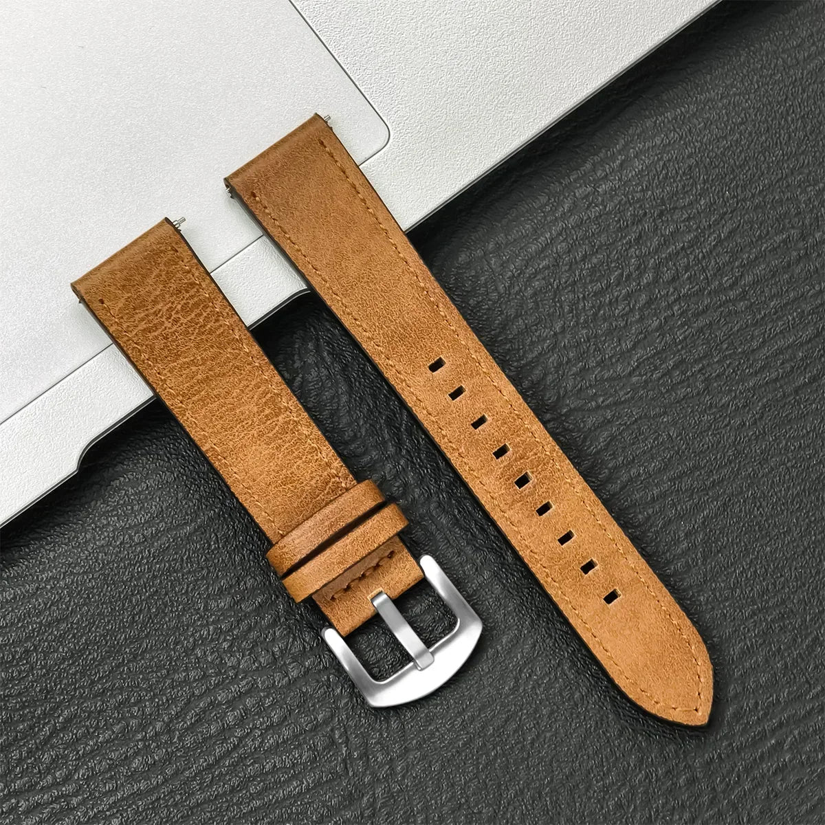 Correa de Piel Vintage 20mm/22mm para Samsung Galaxy Watch y Xiaomi Redmi Watch