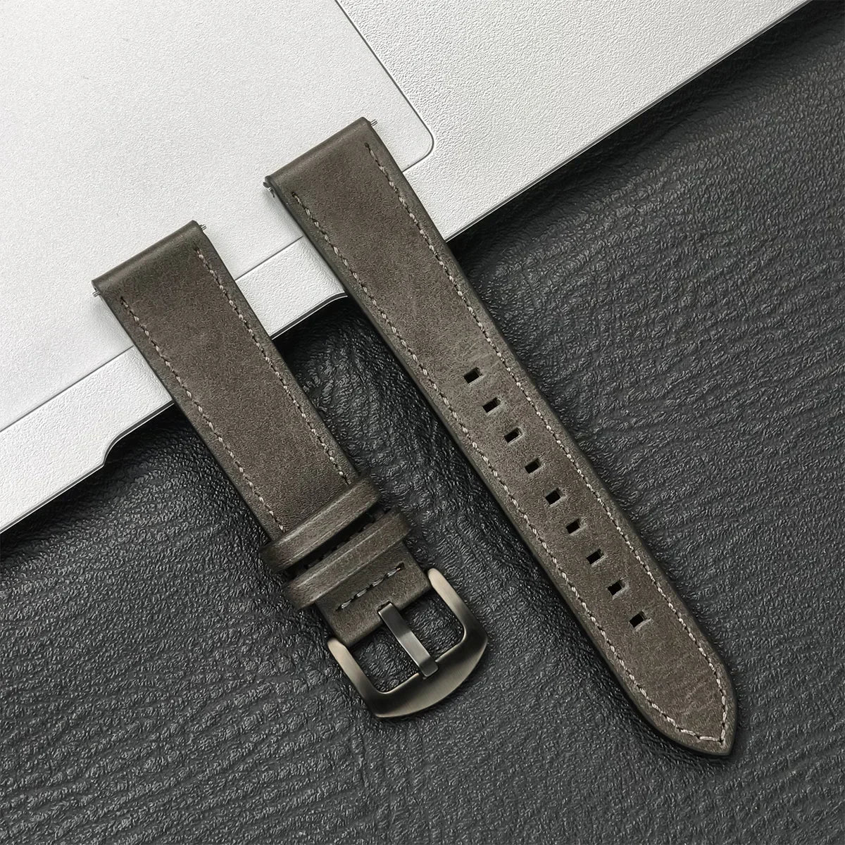 Correa de Piel Vintage 20mm/22mm para Samsung Galaxy Watch y Xiaomi Redmi Watch