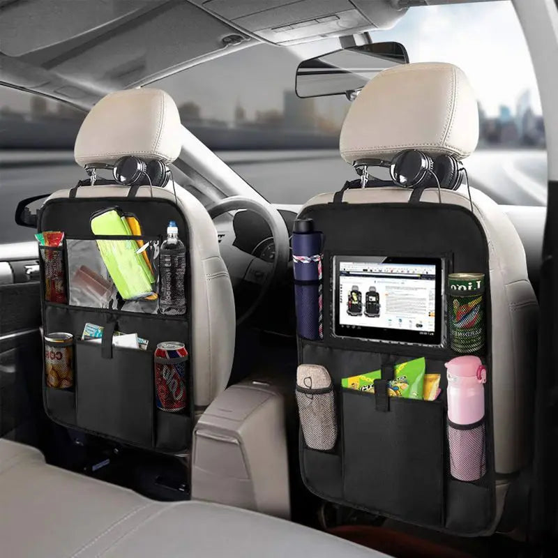 Organizador para Asiento de Auto con Porta Tablet y Bolsillos Multiusos