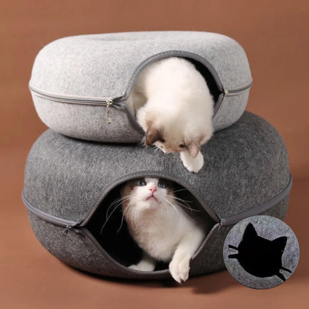 Túnel B Donut para gatos, túnel interactivo