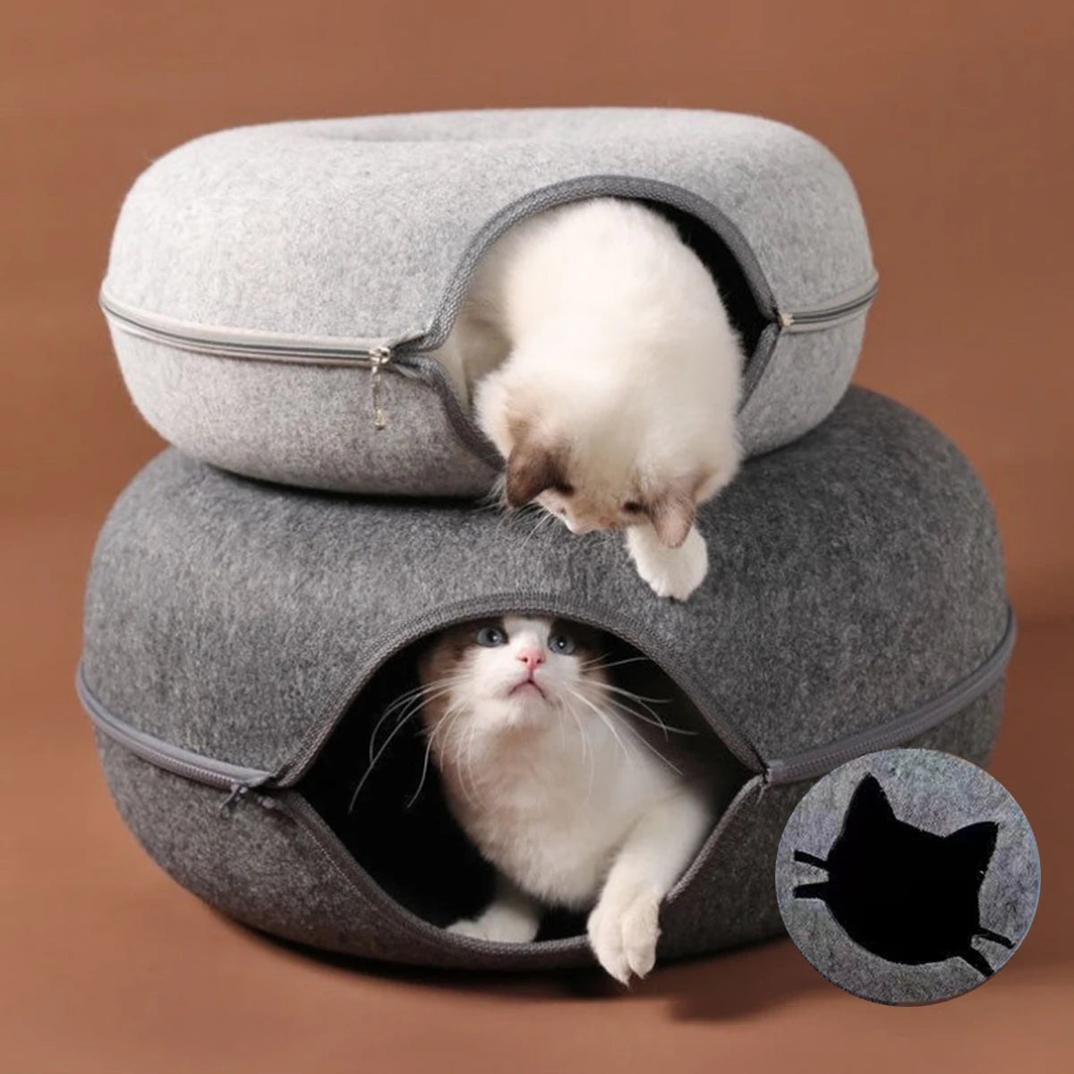 Túnel B Donut para gatos, túnel interactivo