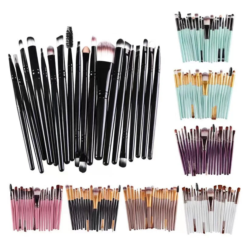 Set Profesional de 20 Pinceles para maquillaje