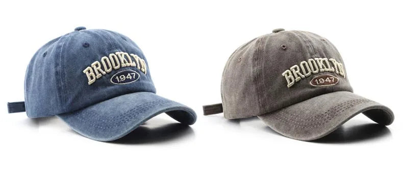 Gorras de béisbol Retro brooklyn Bordado de letras