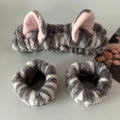 Set Spa 3 Piezas Diadema + Muñequeras Gato Leopardo