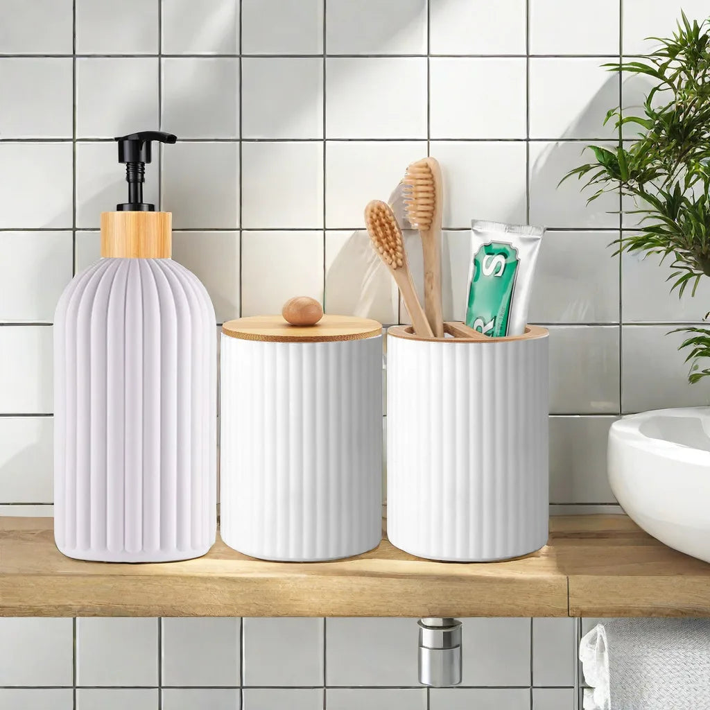 Organizador de Baño con Dispensador de Jabón