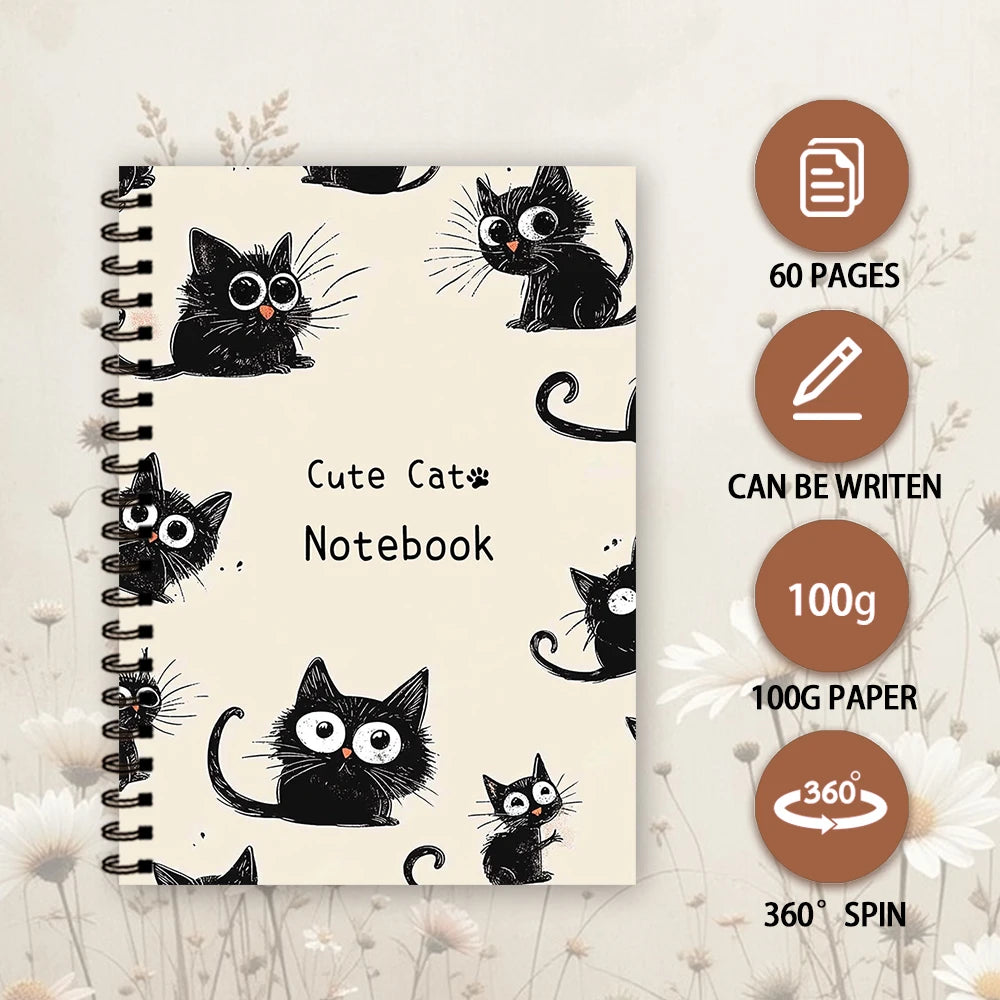 Mini Cuaderno A7 Kawaii de Gato