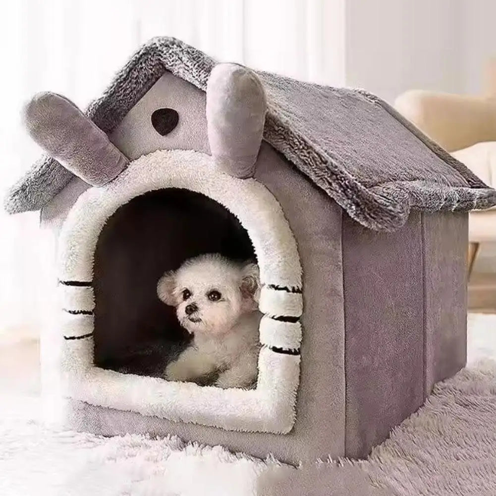 Casa cálida gruesa para mascotas