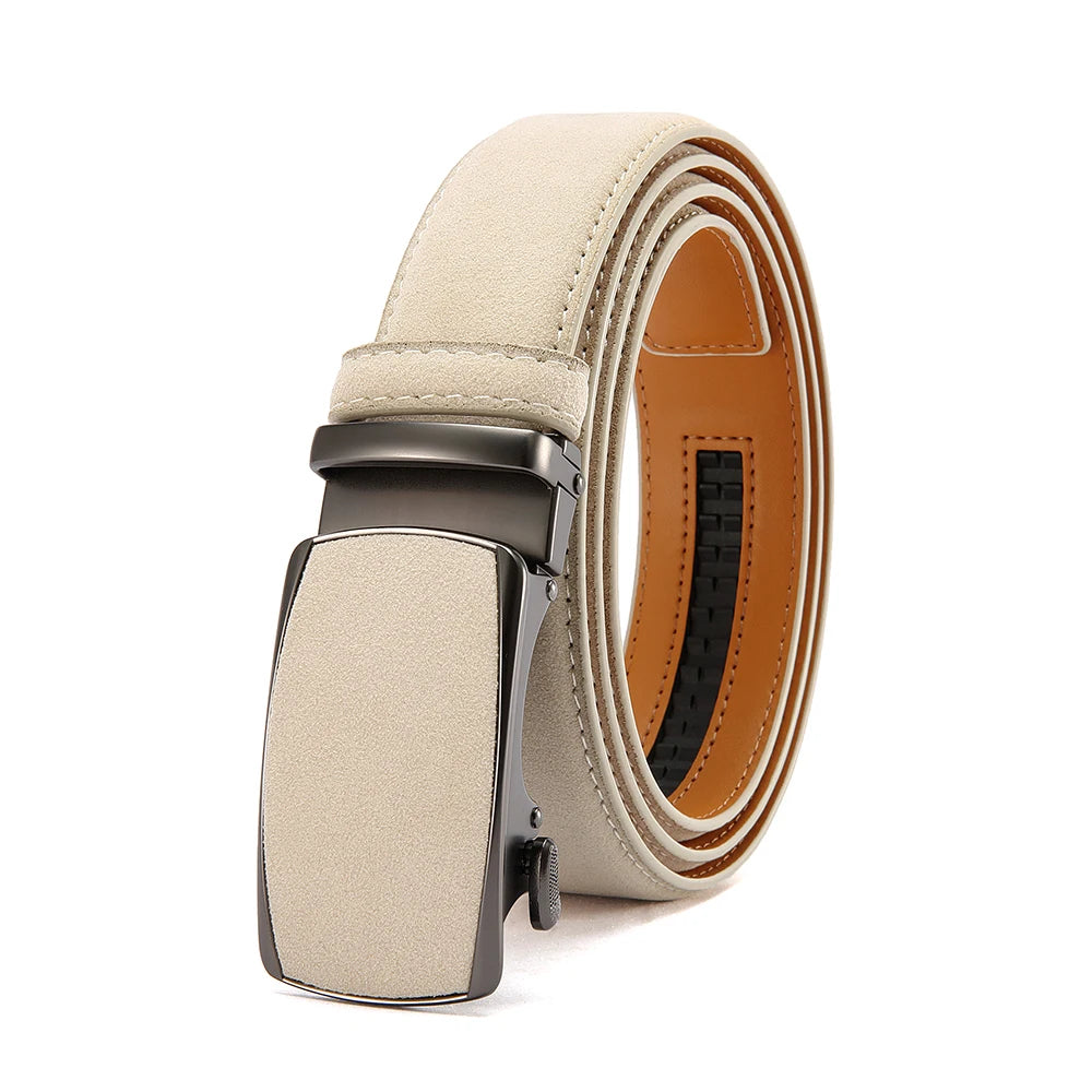 Cinturón de Piel para Hombre con Hebilla Automática Premium