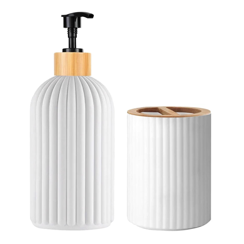 Organizador de Baño con Dispensador de Jabón