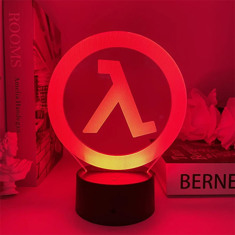 Lámpara led 3d de Half life