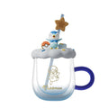 Vaso Pokémon de Cristal con Tapa y Popote Diseño Pikachu y Piplup