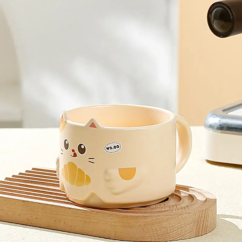 Taza de gato de ceramica