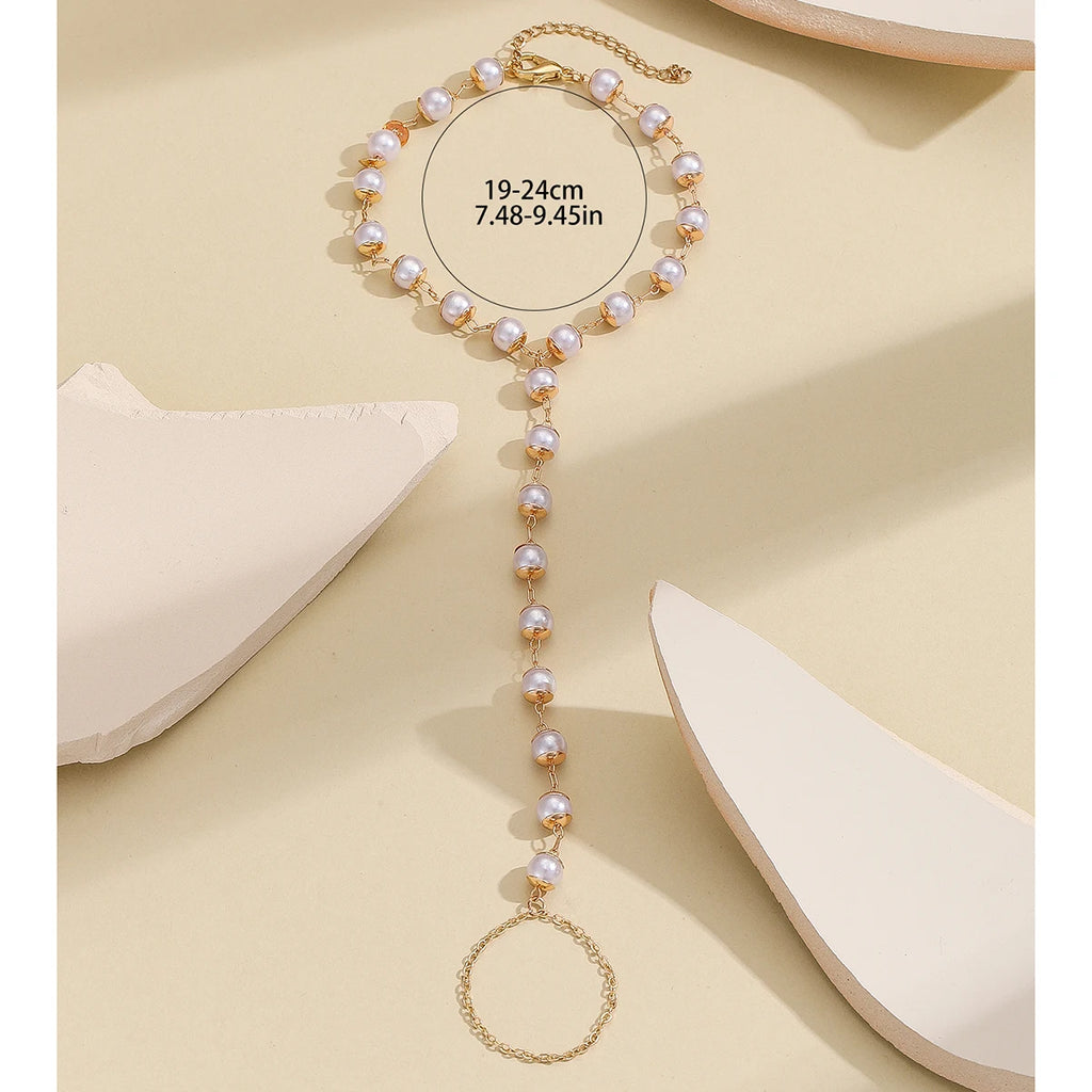 Pulsera Bohemia de Cristal Azul Vintage para Mujer