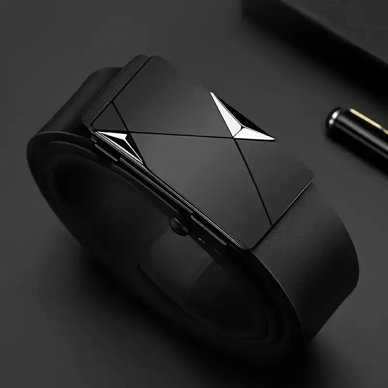 Cinturón Ejecutivo para Hombre con Hebilla Automática de Lujo