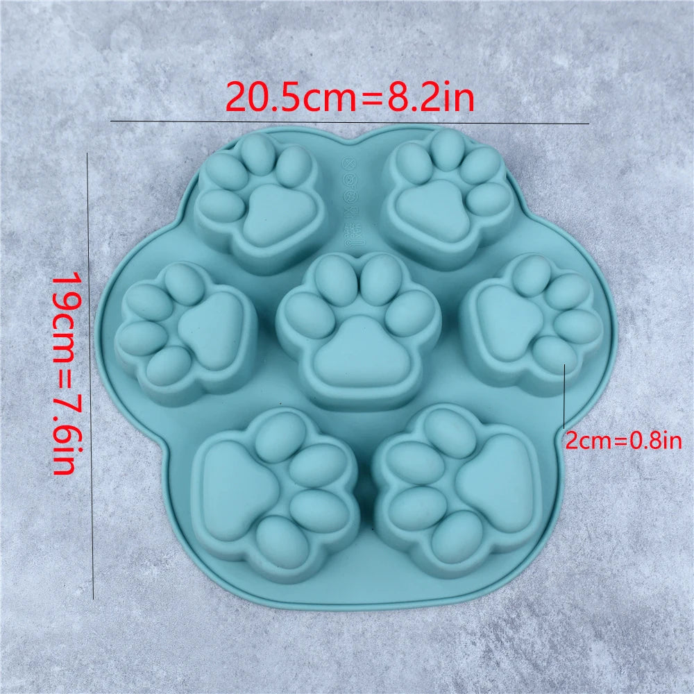 Molde de Patita de Gatito para Repostería