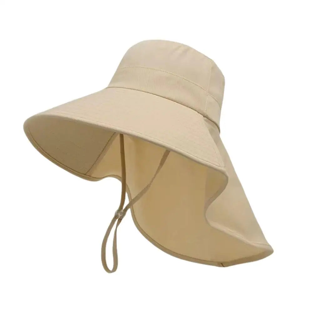 Chal gorra con protección solar cola de caballo